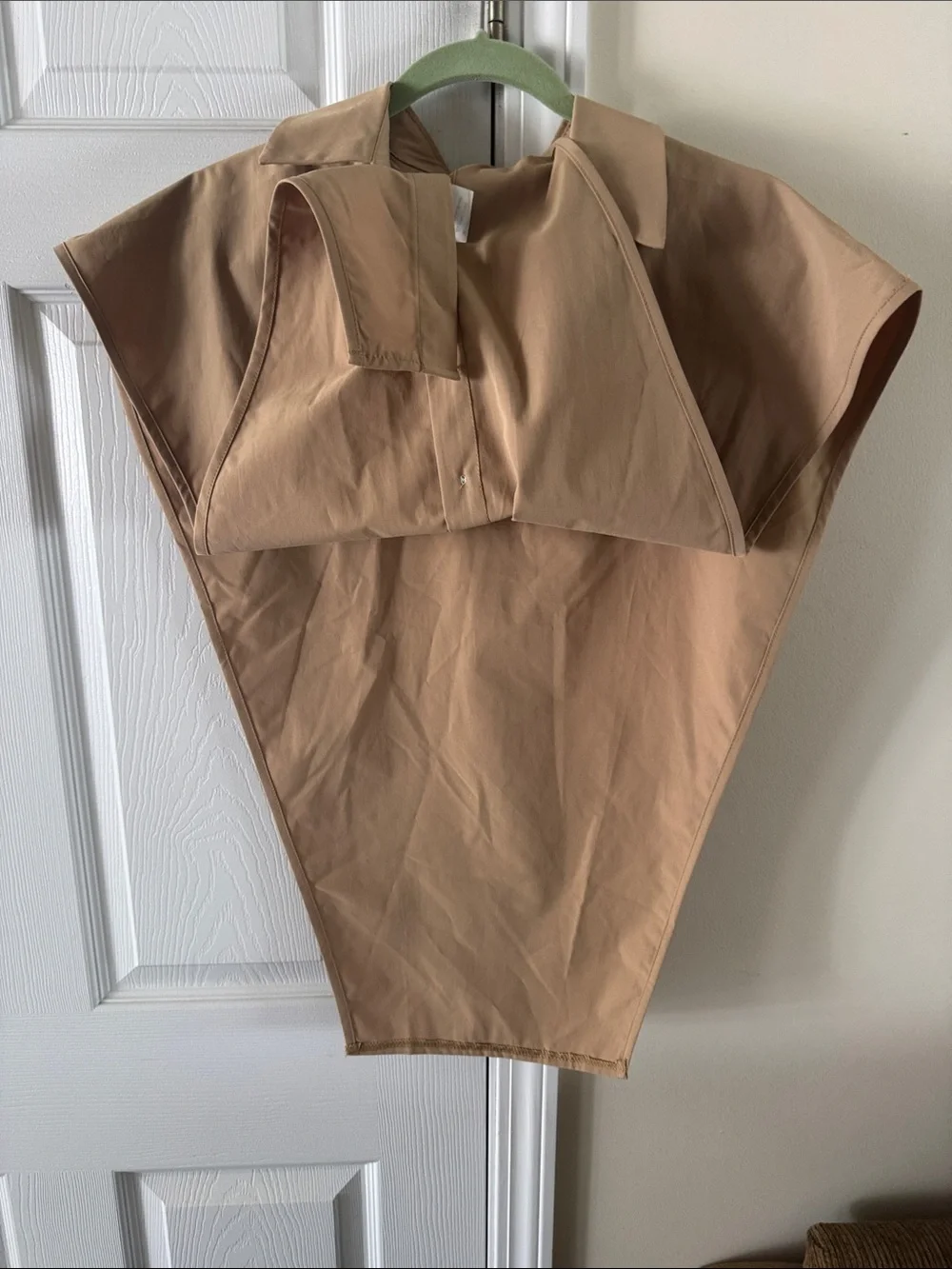 Beige Women's Detachable Collar Cape - Brand: